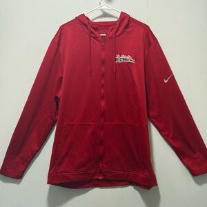 Nike Electric City Bombers Red Full-Zip Hoodie Jacket Men's Sz XL